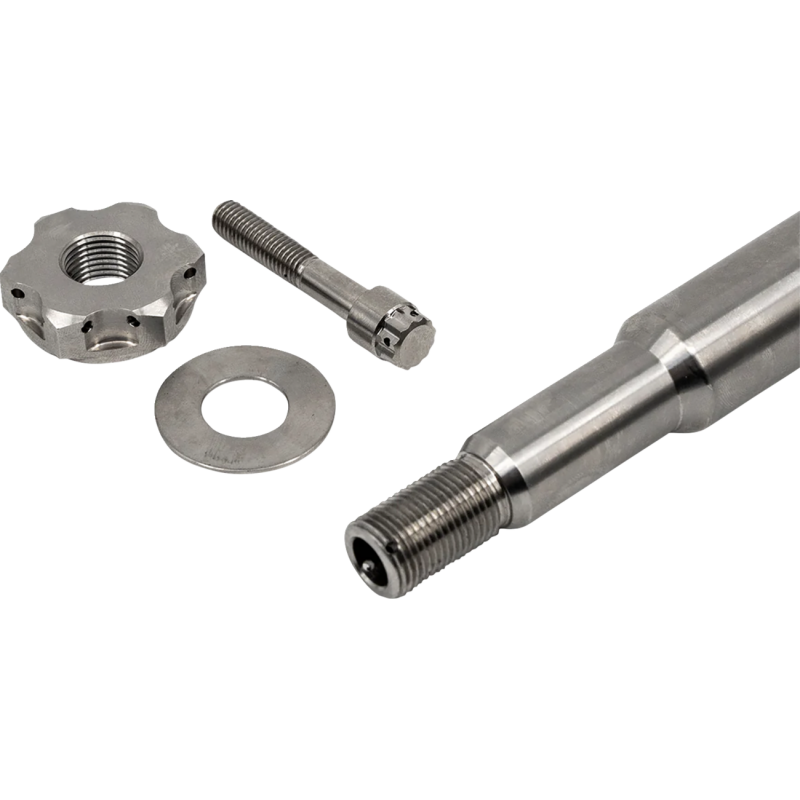Trask M8 FL Titanium Front Axle Kit