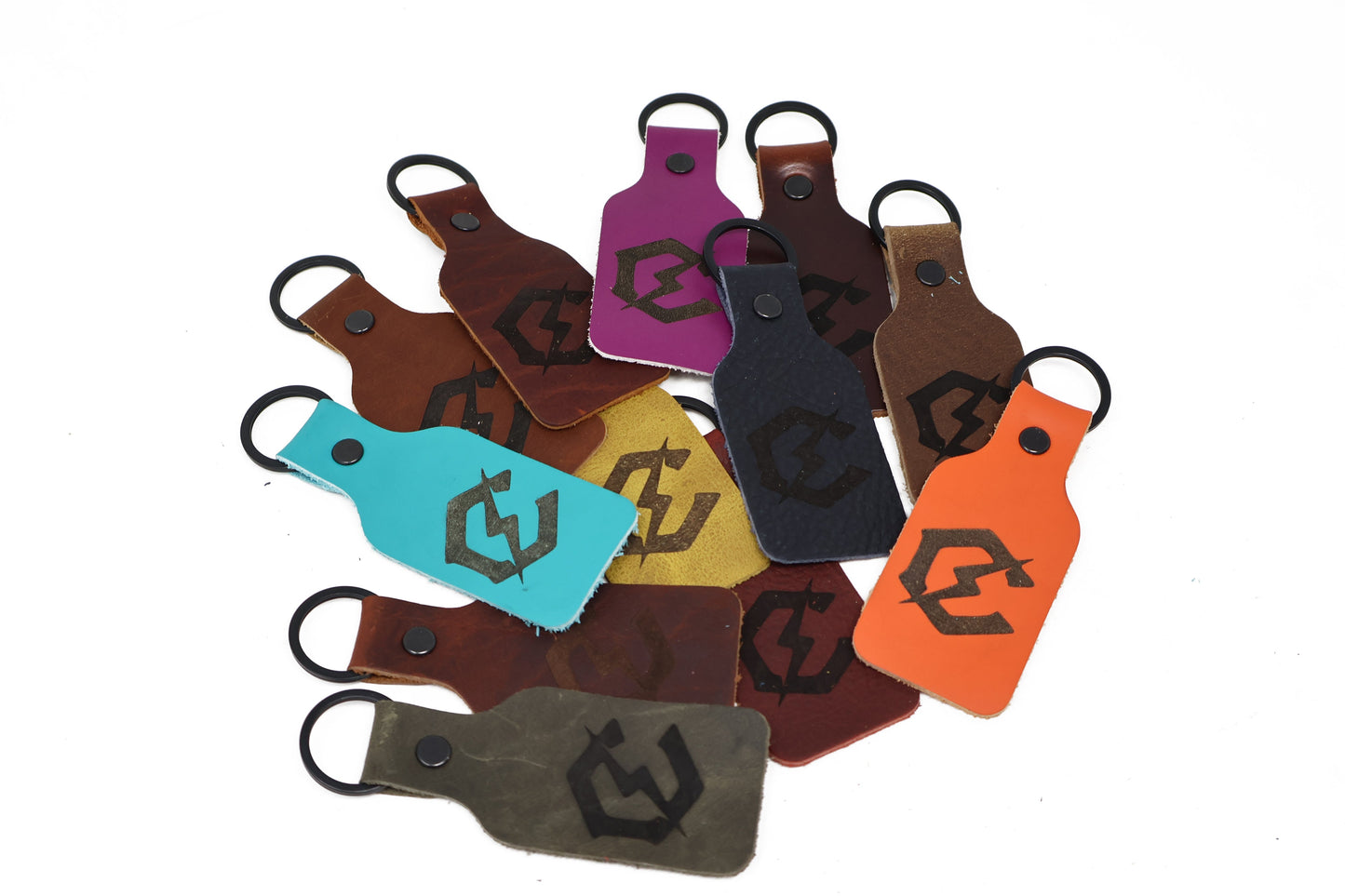 Bolt Leather Keychain