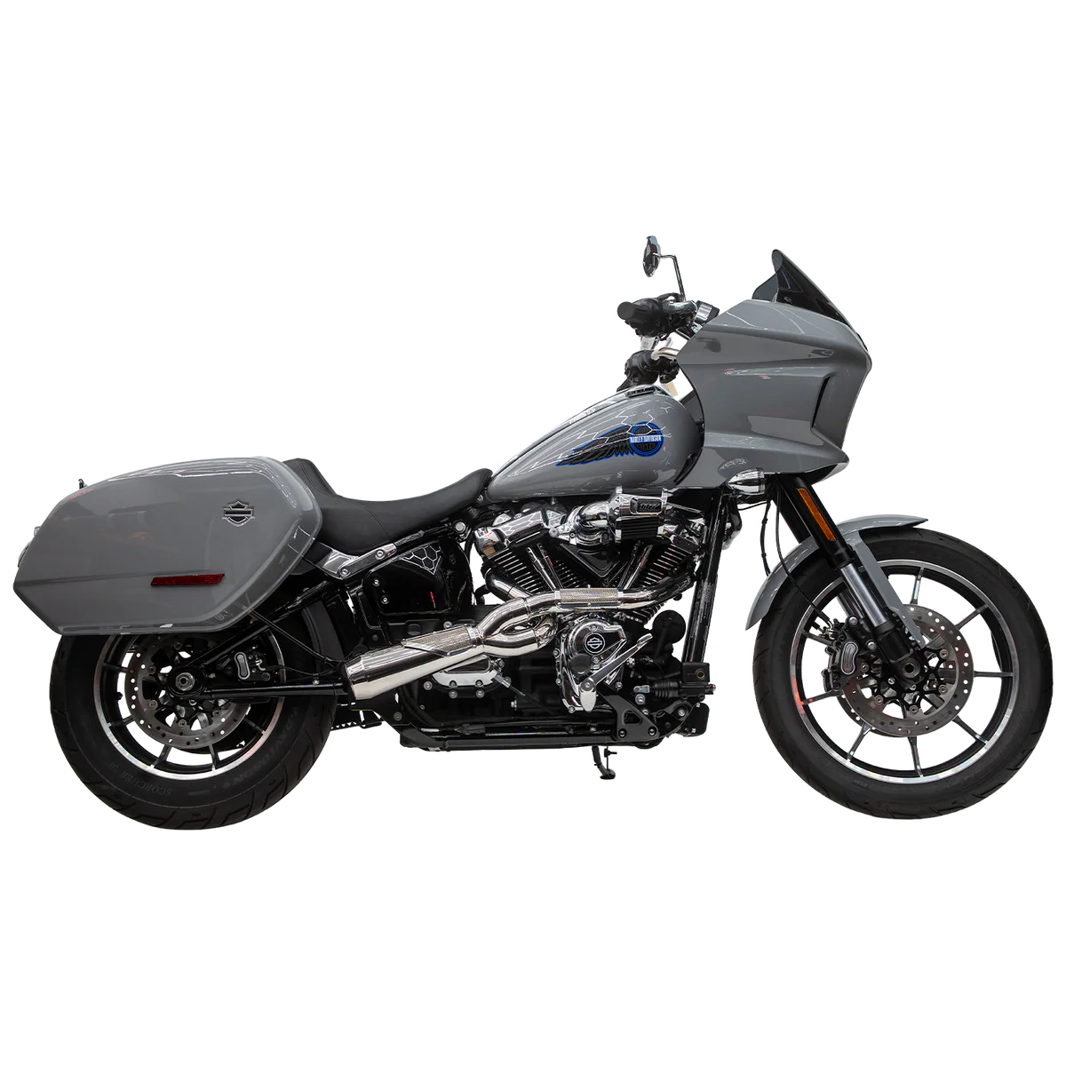 Polished Big Sexy: 2 into 1 Harley-Davidson Softail Exhaust(2025+ Softail w/t saddlebags) (Copy)