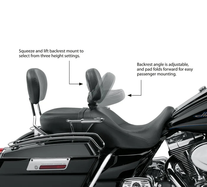 Smooth Vinyl Style Rider Backrest