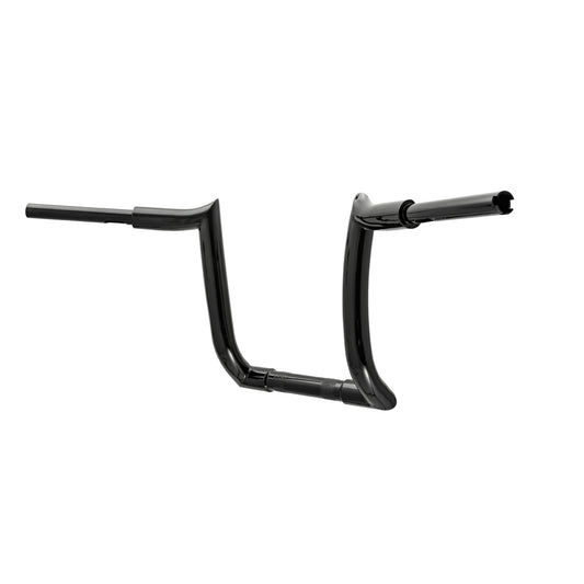 IRONHOLD LONGHORN 12" BLK (1 OFF HANDLEBAR MORE PULLBACK, MORE NARROW.