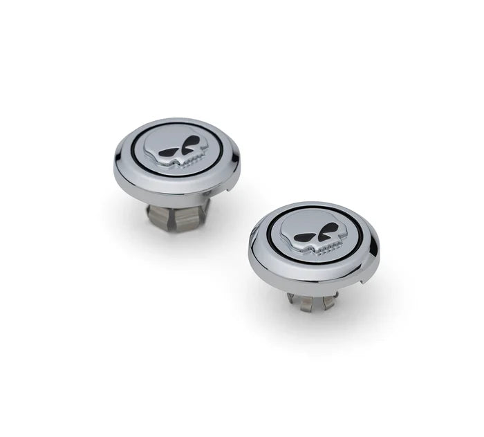 Willie G Skull Front Axle Nut Covers