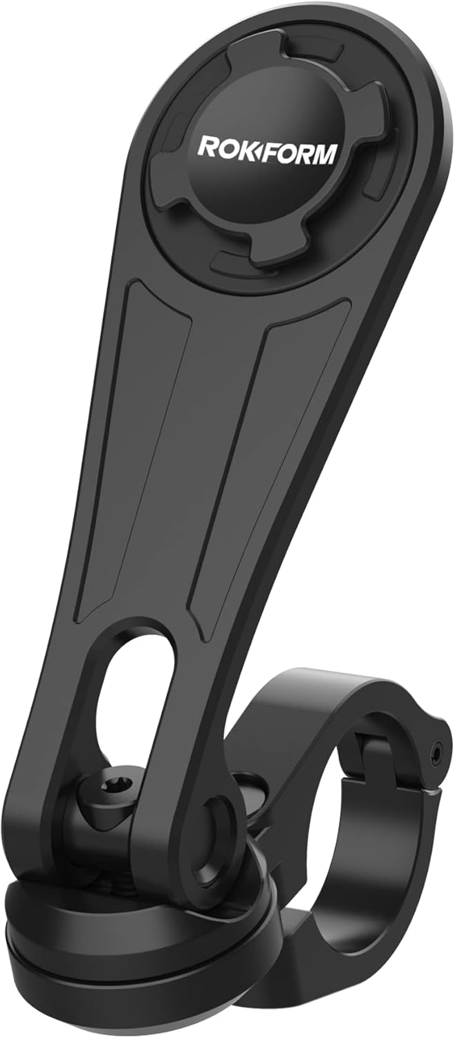 Black Motorcycle Handlebar Phone Mount