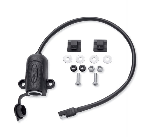 Saddlebag-Mount Auxiliary Power Port