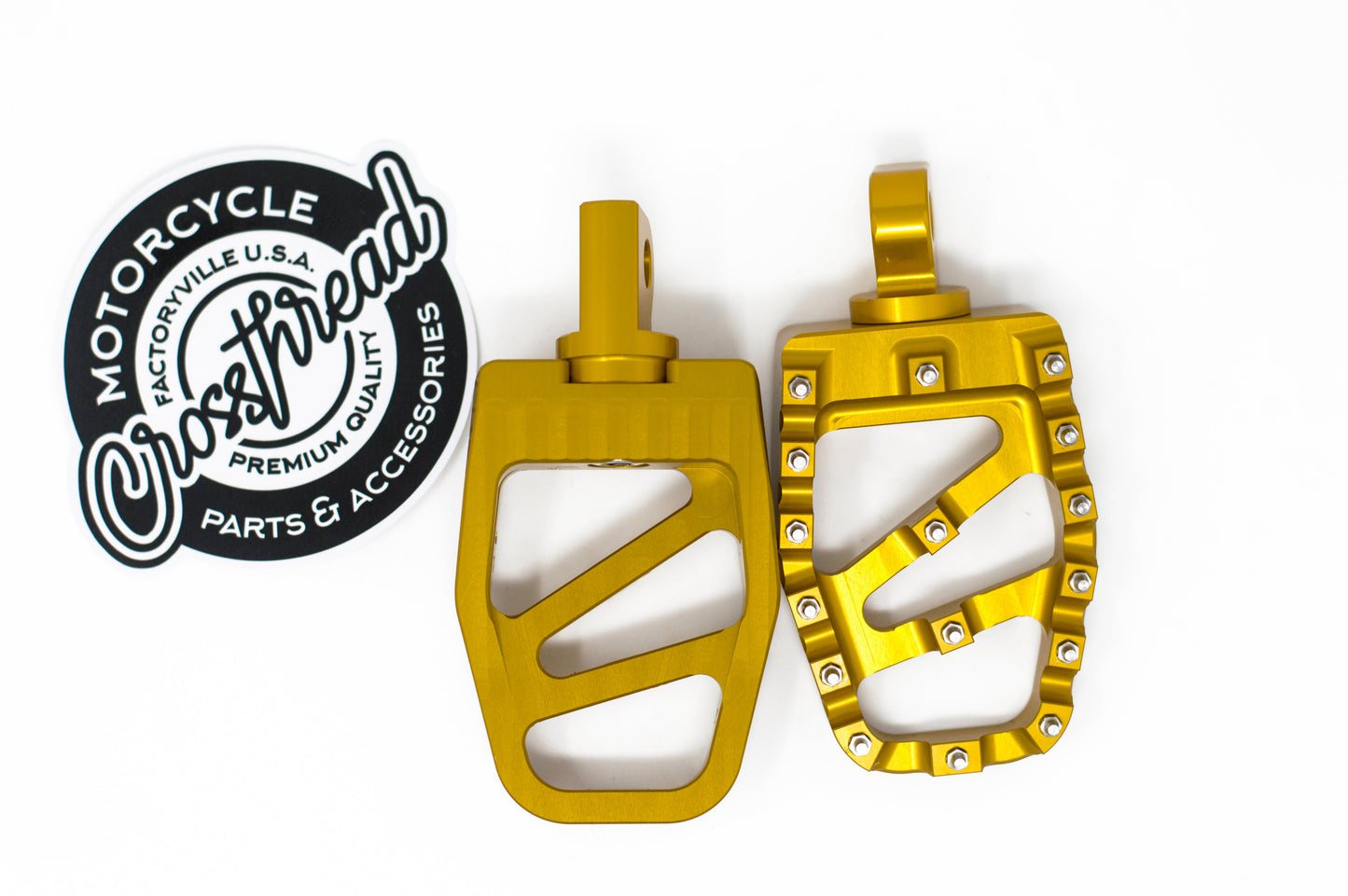 Crossthread Coffin Pegs Gold