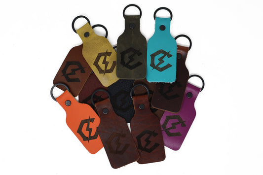Bolt Leather Keychain