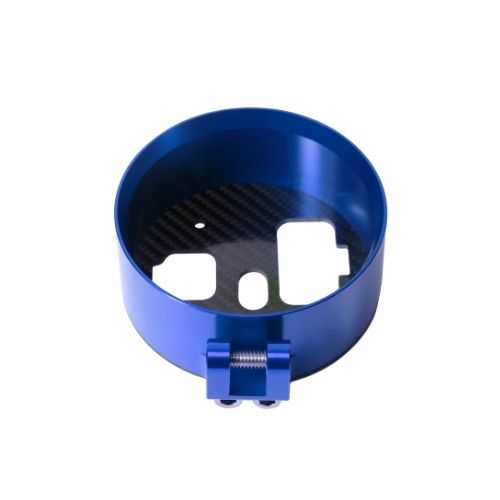 OG Indian Chief Dark Horse Billet Gauge Pod Blue