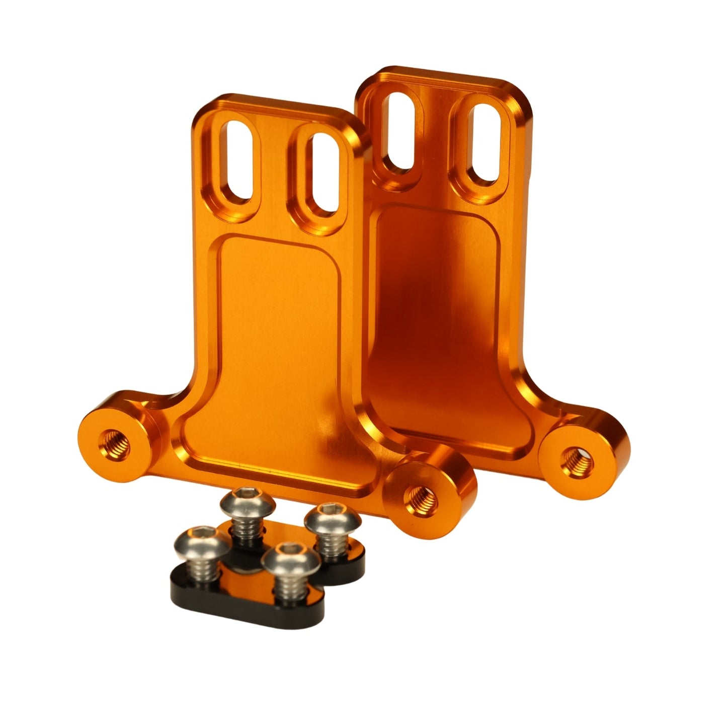 Original Garage Moto Replacement Bagger Fender Billet Orange Bracket Kit 